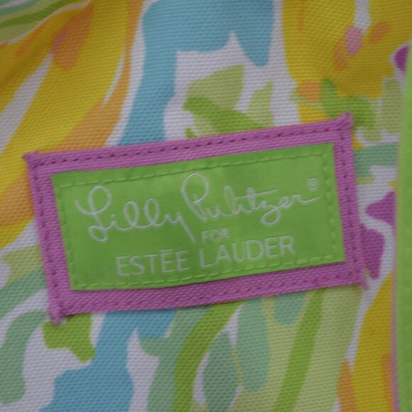 Lilly Pulitzer x Estee Lauder Tote Bag Floral Preppy Green - Picture 6 of 11